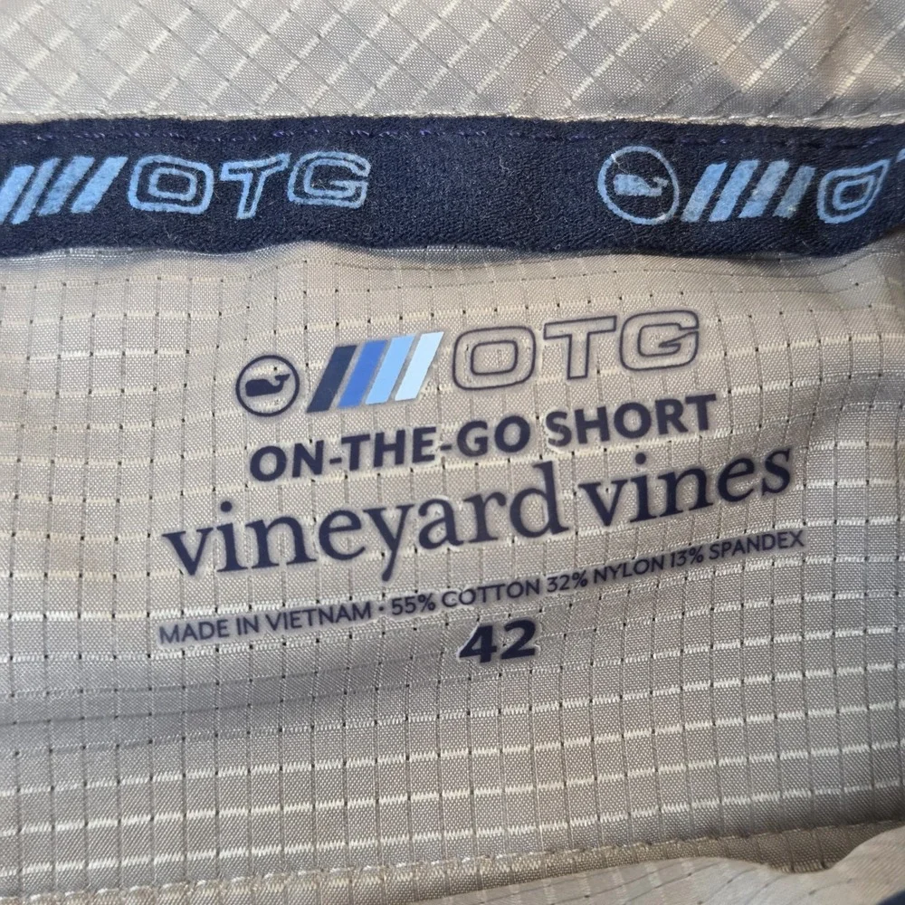 Vineyard Vines OTG On The Go Performance Shorts Mens 42 Stretch Golf